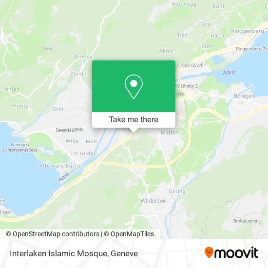 Interlaken Islamic Mosque map