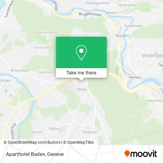 Aparthotel Baden map