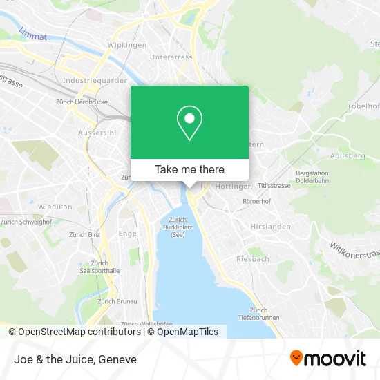 Joe & the Juice map