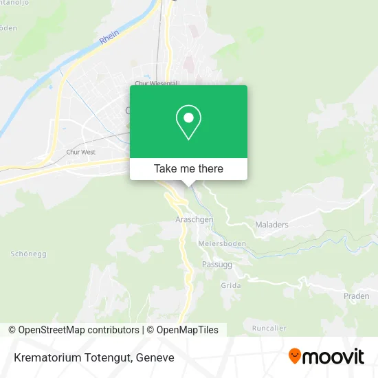 Krematorium Totengut map