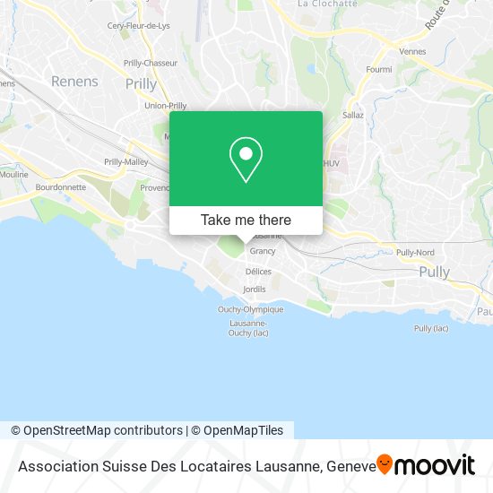 Association Suisse Des Locataires Lausanne map