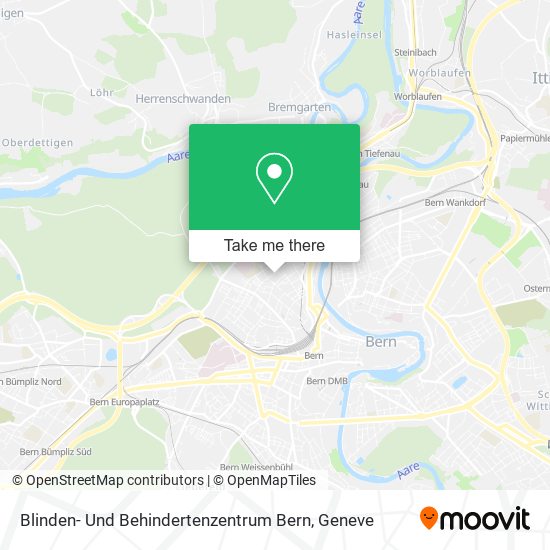 Blinden- Und Behindertenzentrum Bern map