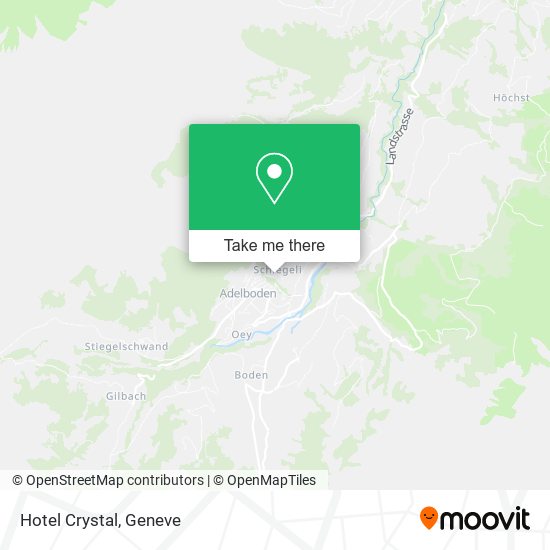 Hotel Crystal map