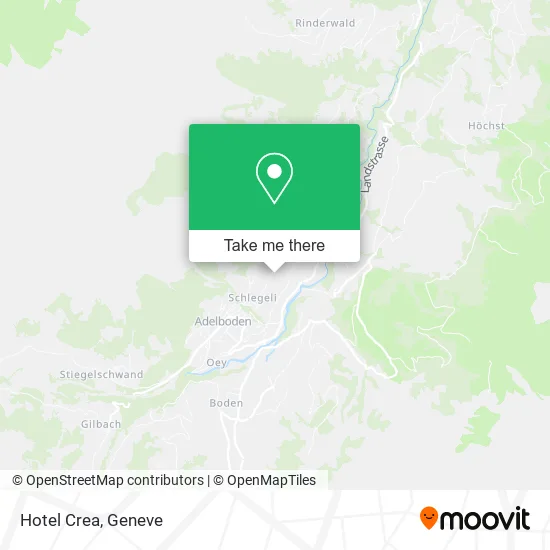 Hotel Crea map
