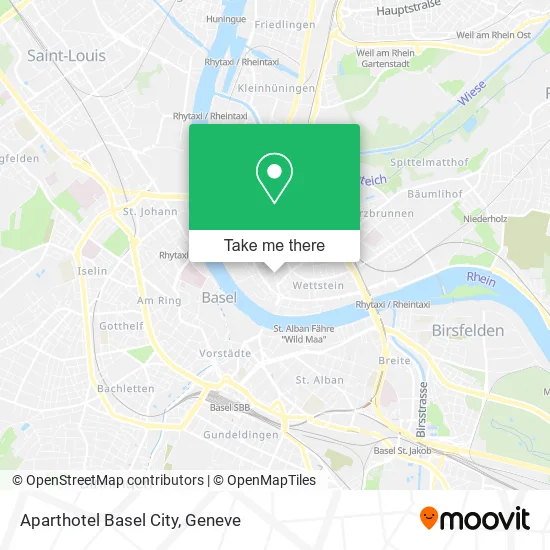 Aparthotel Basel City map