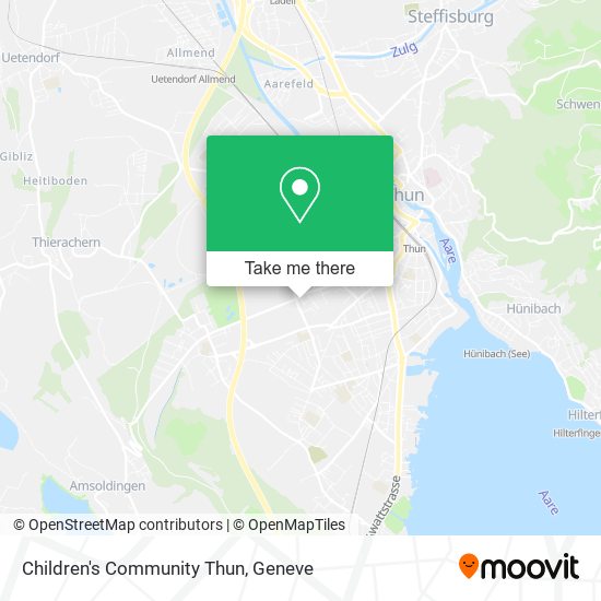 Children's Community Thun map
