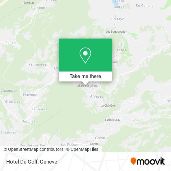 Hôtel Du Golf map