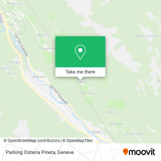 Parking Osteria Pineta map