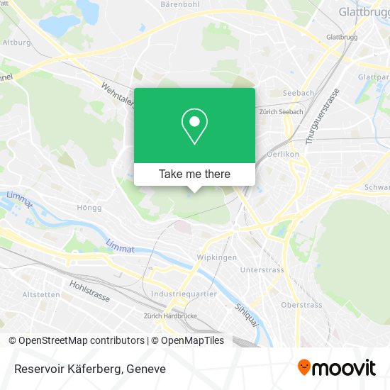 Reservoir Käferberg map