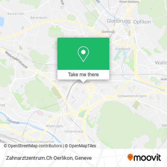Zahnarztzentrum.Ch Oerlikon map