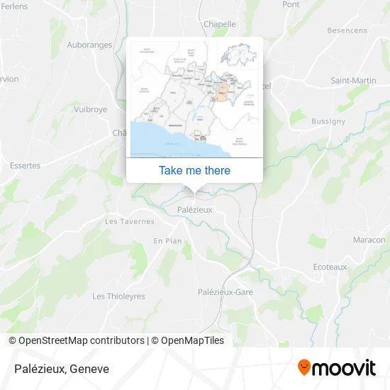 Palézieux map