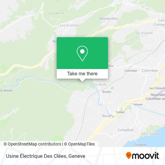 Usine Électrique Des Clées map