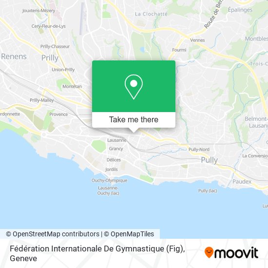 Fédération Internationale De Gymnastique (Fig) map
