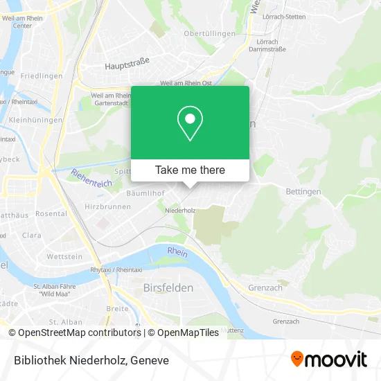 Bibliothek Niederholz map