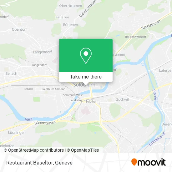 Restaurant Baseltor map