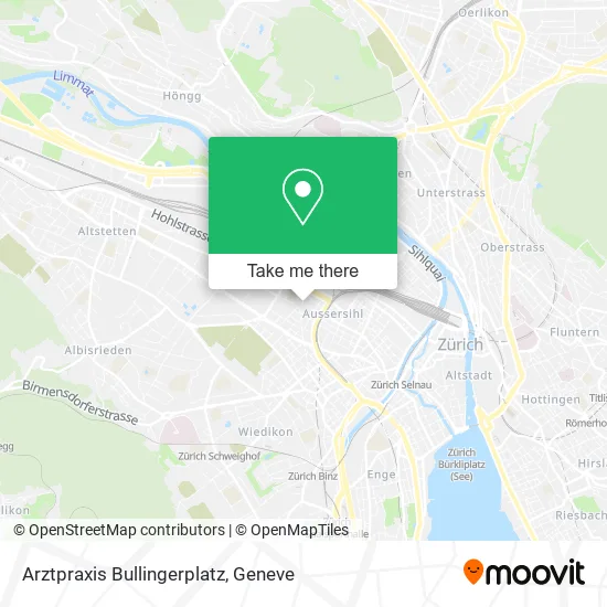 Arztpraxis Bullingerplatz map