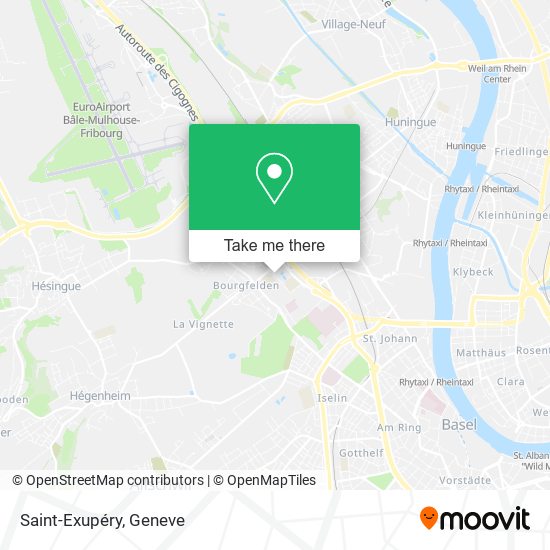 Saint-Exupéry map