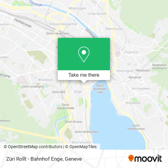 Züri Rollt - Bahnhof Enge map