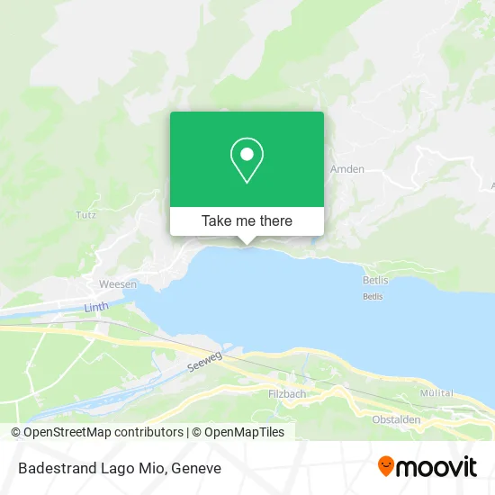 Badestrand Lago Mio map