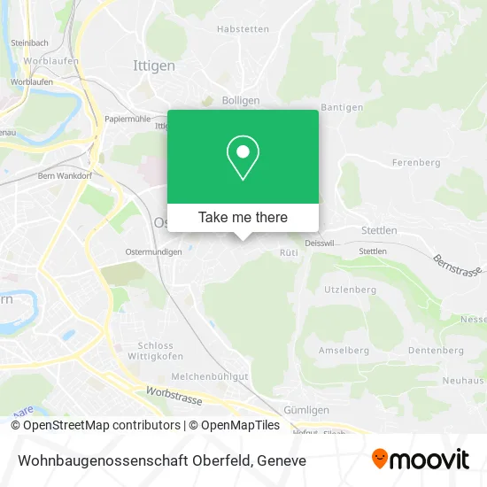 Wohnbaugenossenschaft Oberfeld map