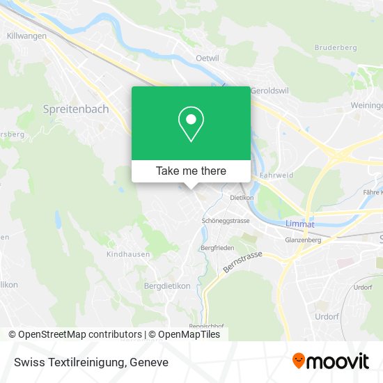Swiss Textilreinigung map