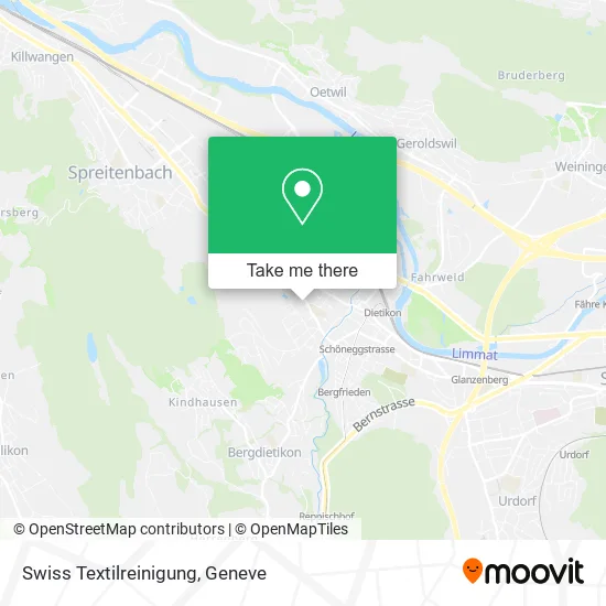 Swiss Textilreinigung map