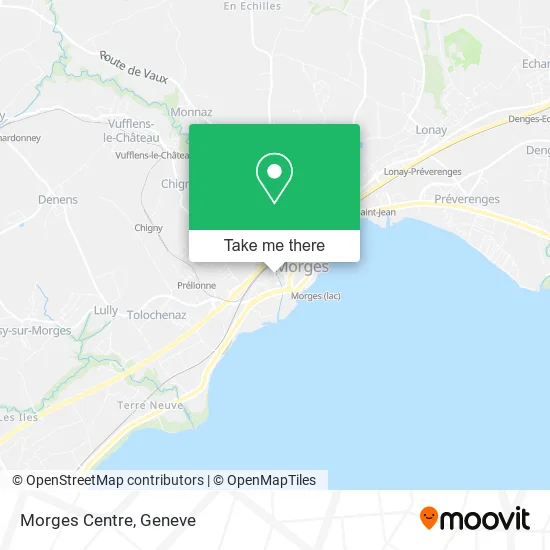 Morges Centre map