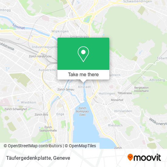Täufergedenkplatte map