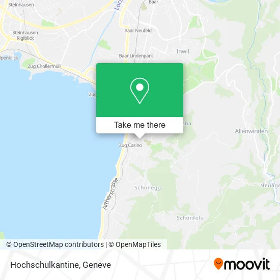 Hochschulkantine map