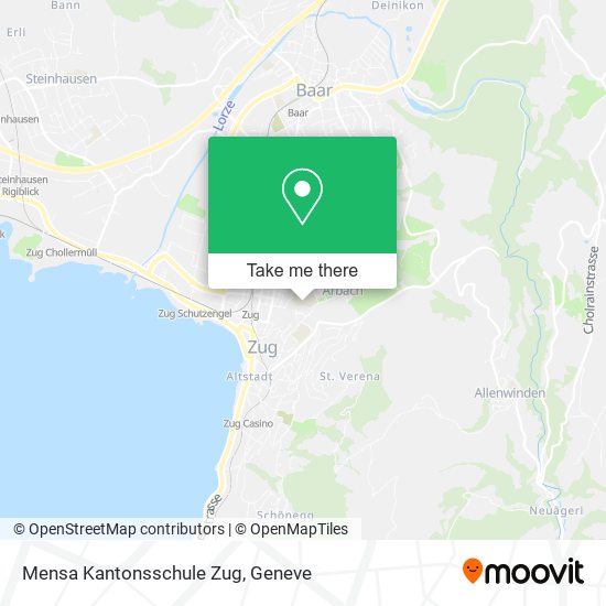 Mensa Kantonsschule Zug map