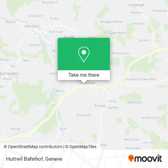 Huttwil Bahnhof map