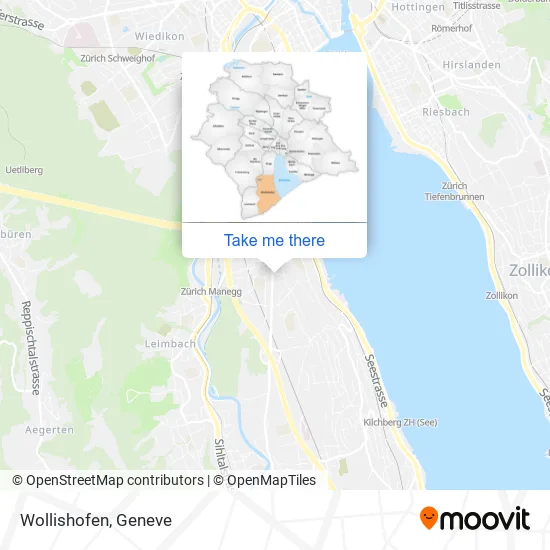 Wollishofen map