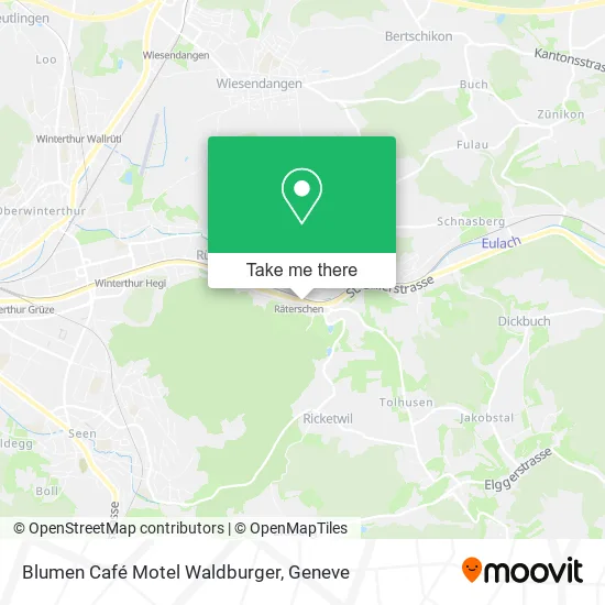 Blumen Café Motel Waldburger map