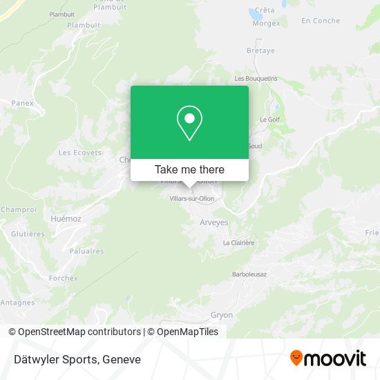 Dätwyler Sports map