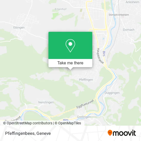 Pfeffingenbees map
