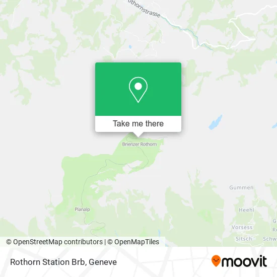 Rothorn Station Brb map