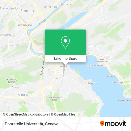 Poststelle Universität map