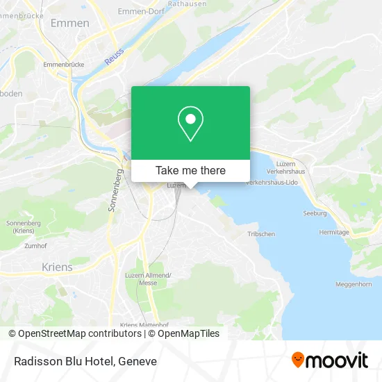 Radisson Blu Hotel map