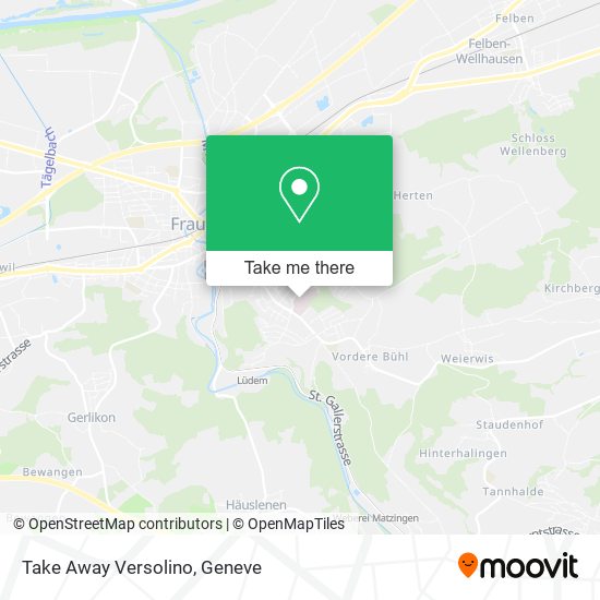 Take Away Versolino map