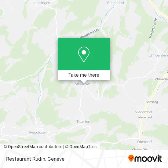 Restaurant Rudin map