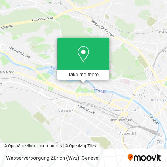 Wasserversorgung Zürich (Wvz) Karte