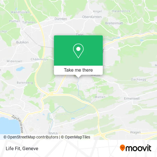 Life Fit map