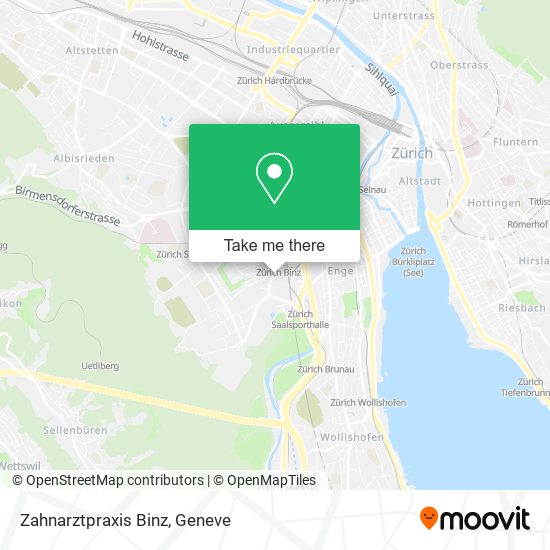 Zahnarztpraxis Binz map
