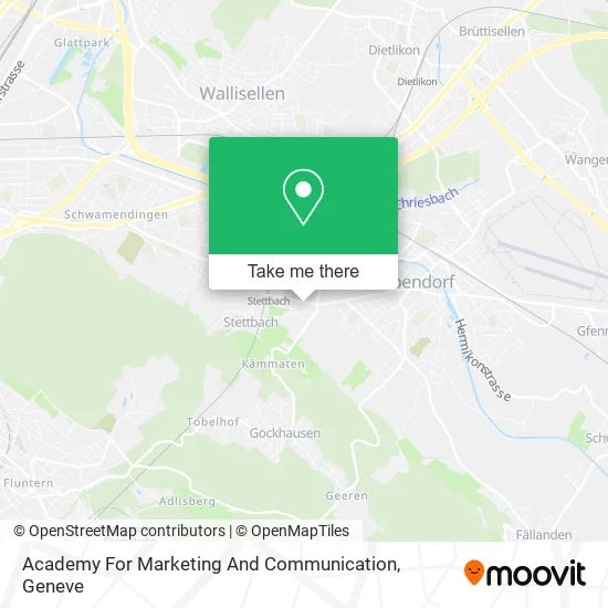 Academy For Marketing And Communication map