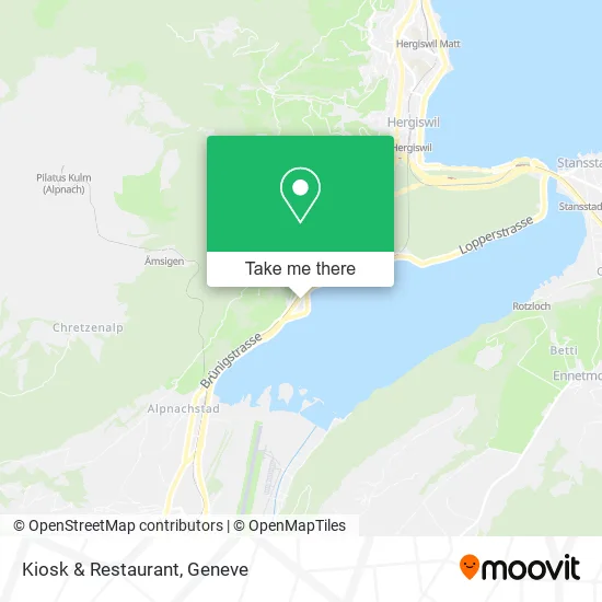 Kiosk & Restaurant map