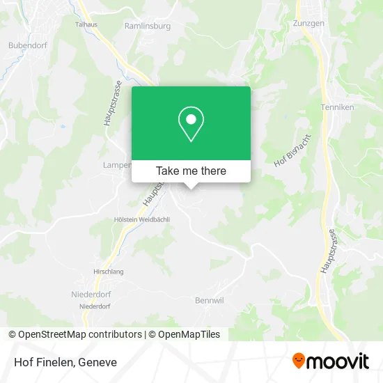 Hof Finelen map