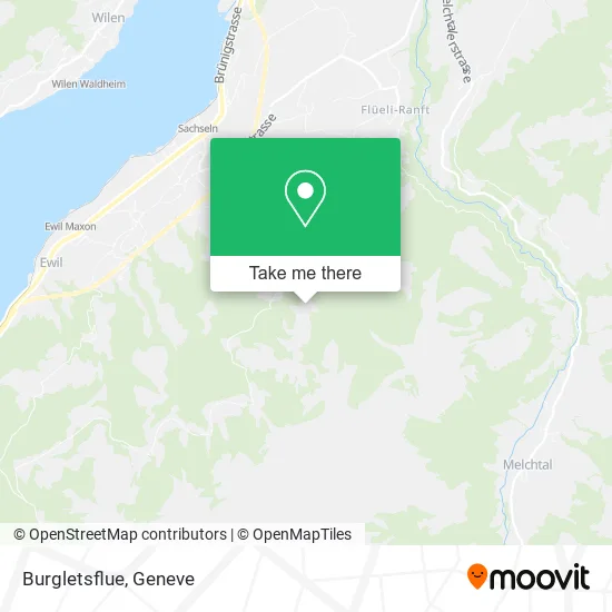 Burgletsflue map