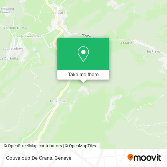 Couvaloup De Crans map