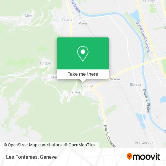Les Fontanies map