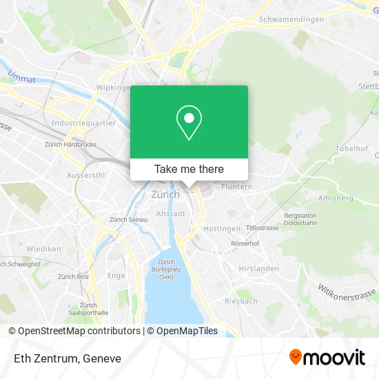 Eth Zentrum map